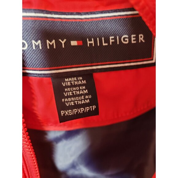 Tommy Hilfiger Womens Faux Fur Puffer Jacket Hood Removable Red PXS Snow Ski - Picture 4 of 9